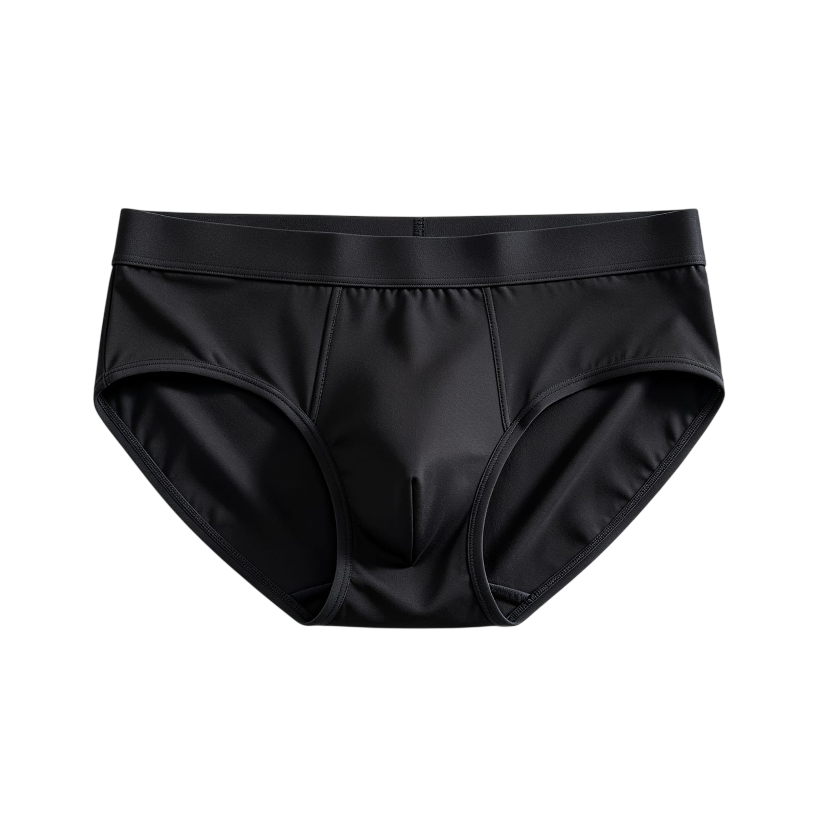 Calzoncillos negros para hombre sobre fondo blanco