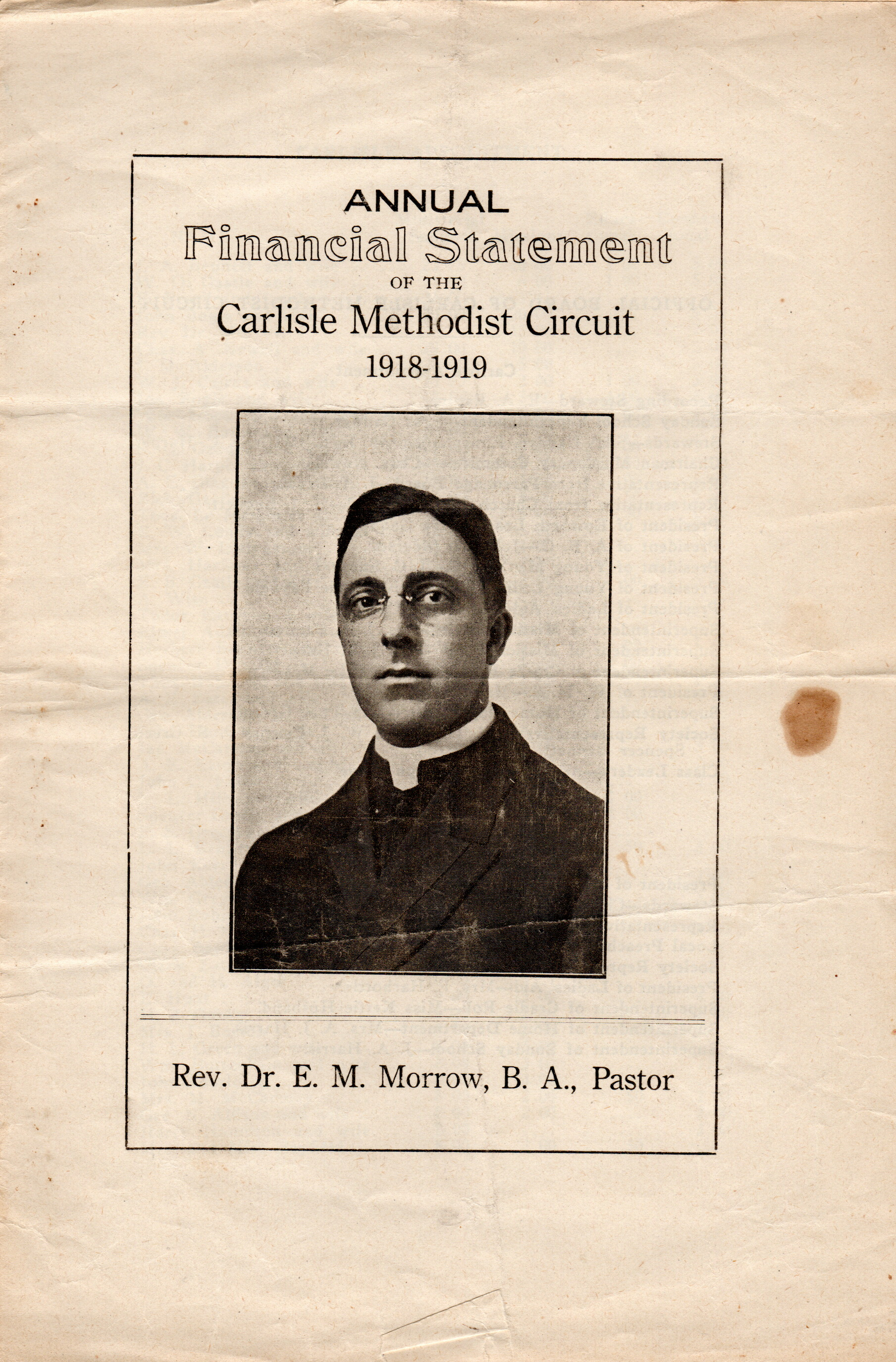 Annual Report 1918-1919 - Cover