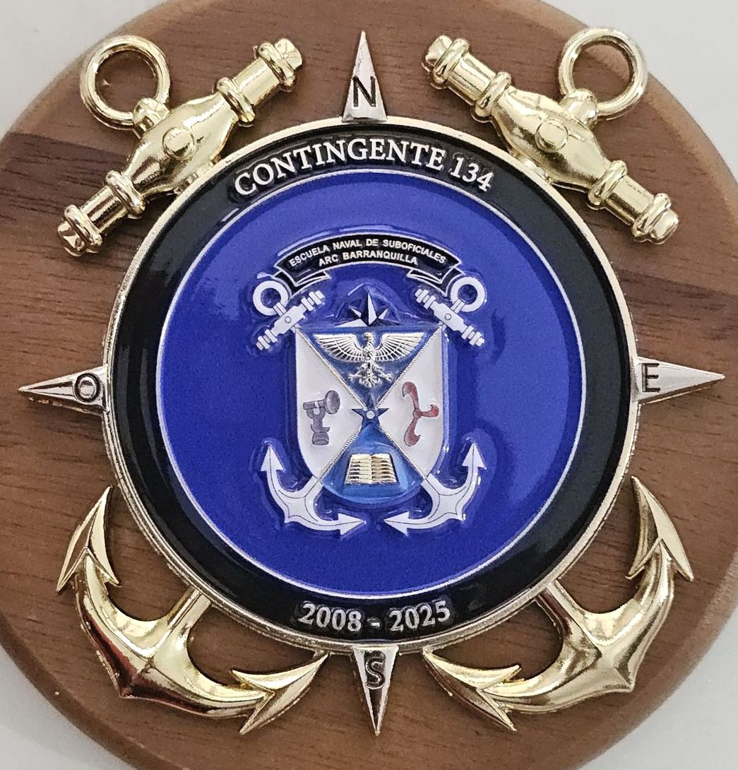 MONEDA ESCUELA NAVAL BARRANQUILLA 15 AÑOS