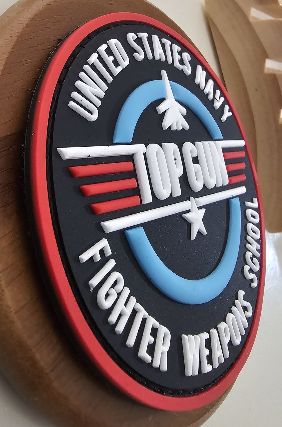 PARCHE EN PVC CON VELCRO - TOP GUN UNITED STATES NAVY