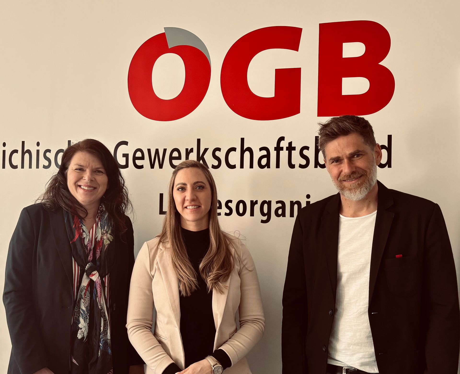 Gewerkschafter:innen und arbeit plus Tirol Geschäftsführerin