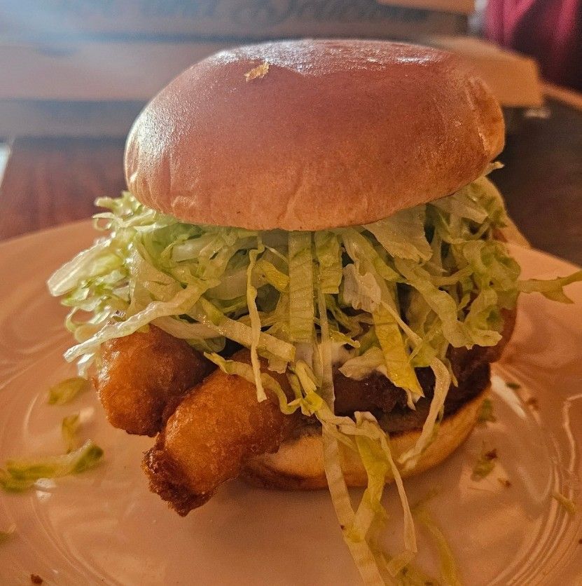 hamburger on the table 2