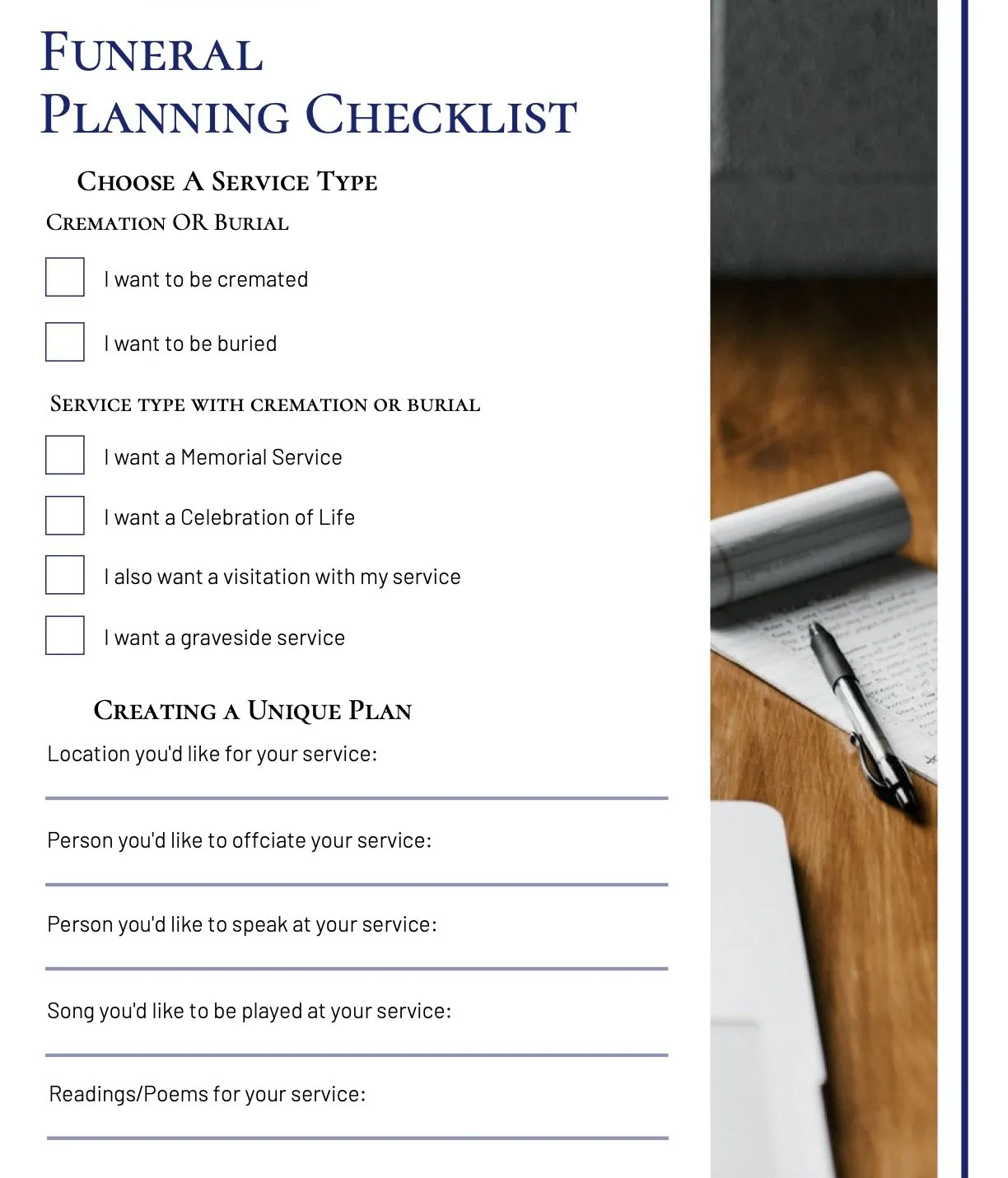 Funeral Pre-Planning Guide | Shiner Funeral Home