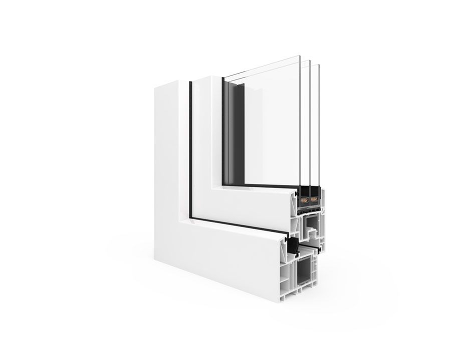 SALAMANDER uPVC TILT and TURN WINDOW BLUEVOLUTION 82 