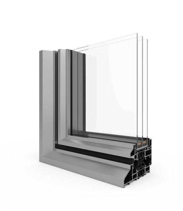 Aluminum Tilt and Turn Window MaxLight Steel