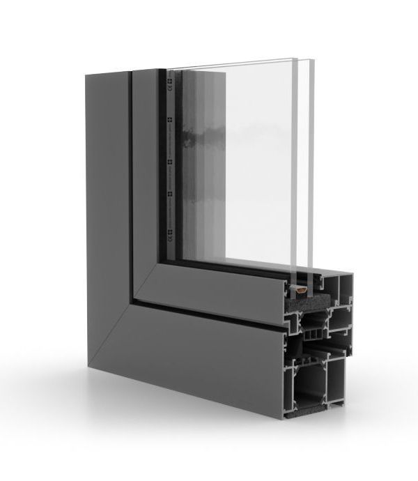 Aluminum Tilt and Turn Window COR70 Industrial