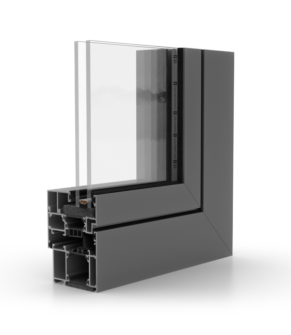 Aluminum Tilt and Turn Window COR70 Industrial