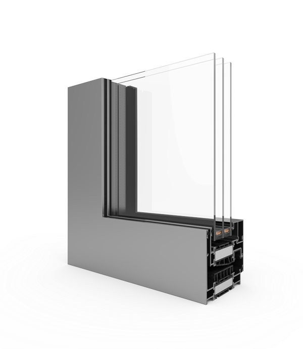 Aluminum Tilt and Turn Window Decalu 94 Retro