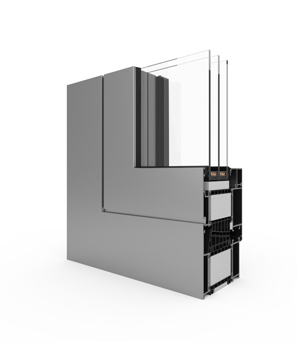 Aluminum Tilt and Turn Window MB-104 Passive SI