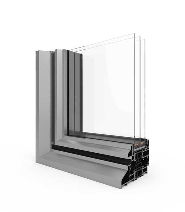 Aluminum Tilt and Turn Window MaxLight Steel