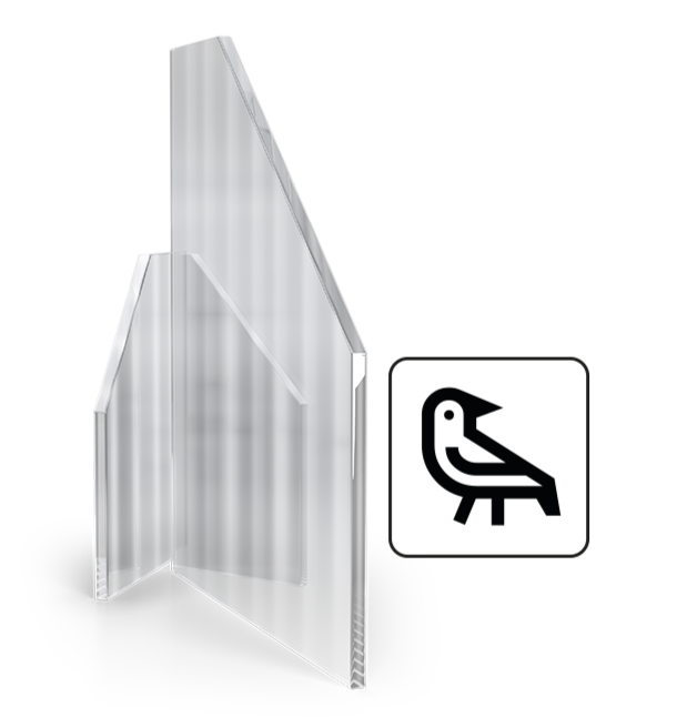 Bird-safe glass/glazing