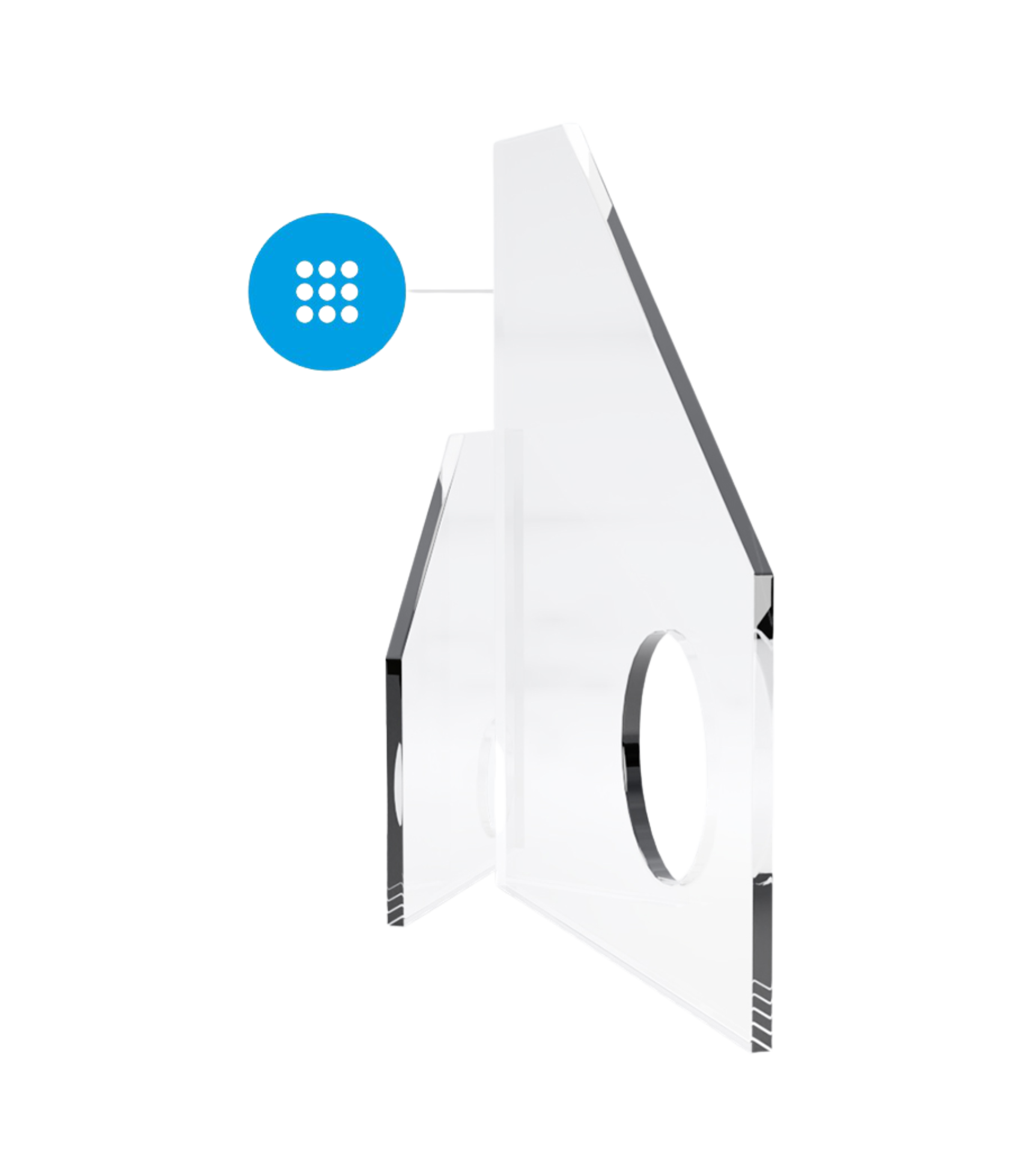 Drilled glass/glazing