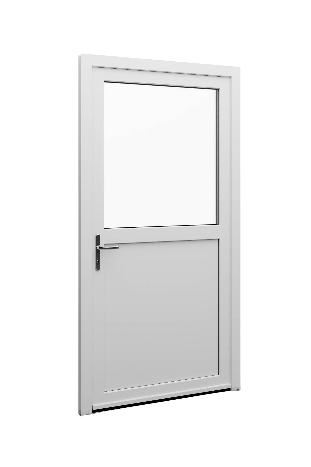 Golden Oak uPVC back door with woodgrain foil texture, Gealan S8000 system, traditional style for Irish houses.