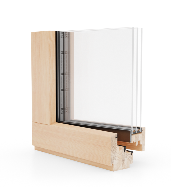 Wood-Alu Tilt and Turn Window Esperia Life 80