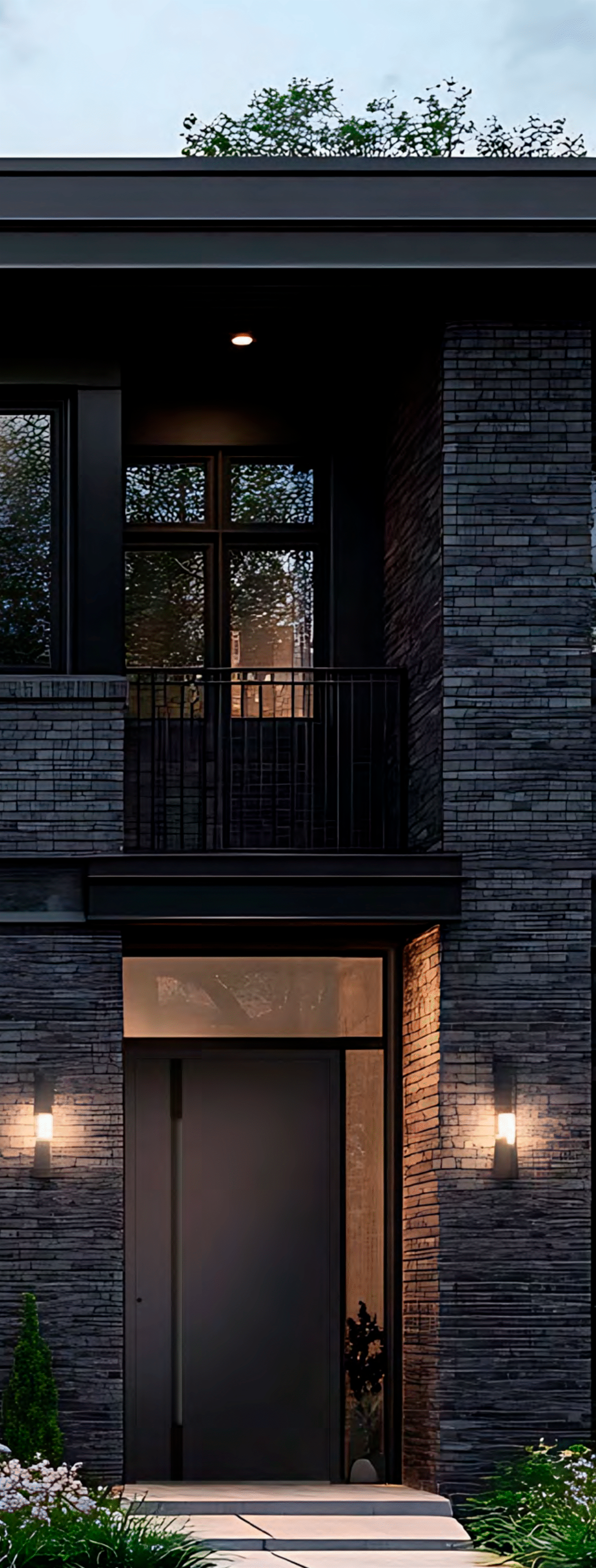 anthracite aluminium external door