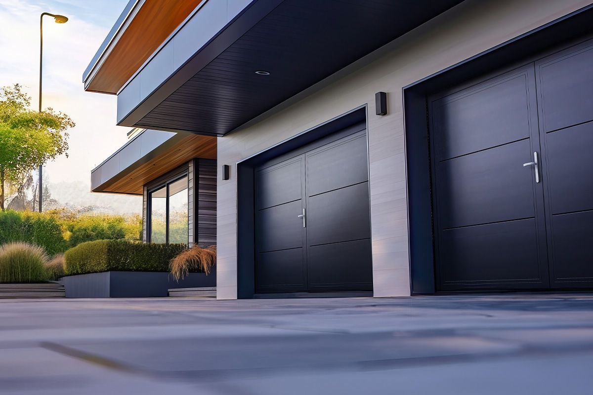 side hinged garage doors