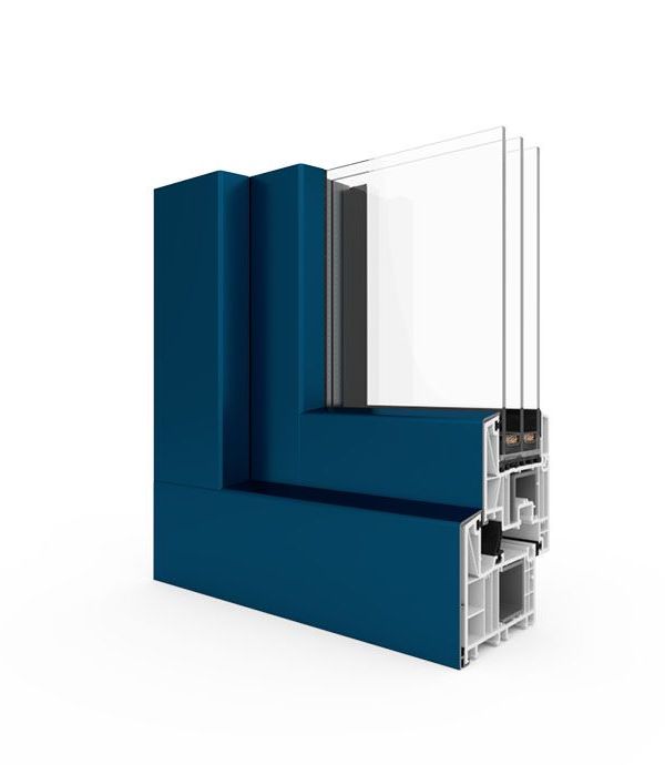 uPVC Alu Tilt and Turn Window BluEvolution 82 AL