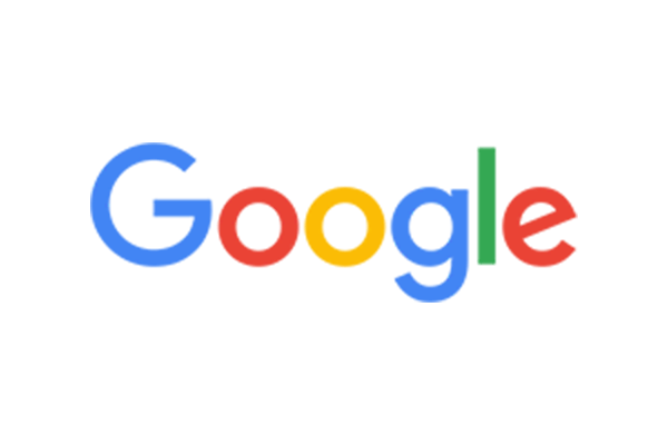 A colorful google logo on a white background