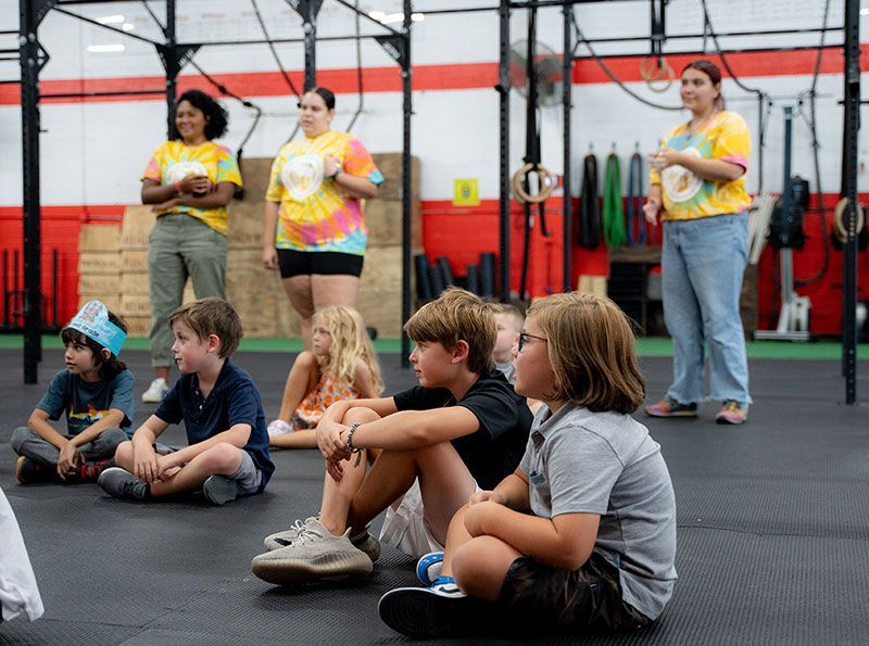 Kids sitting together