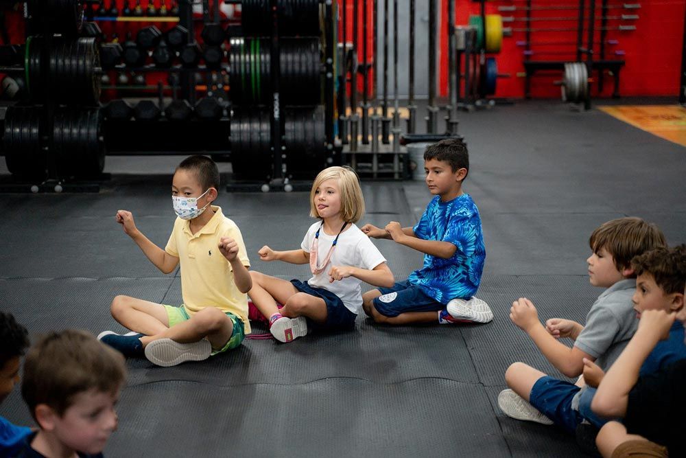 Kids sitting in line at Gantry Kids in Long Island City
