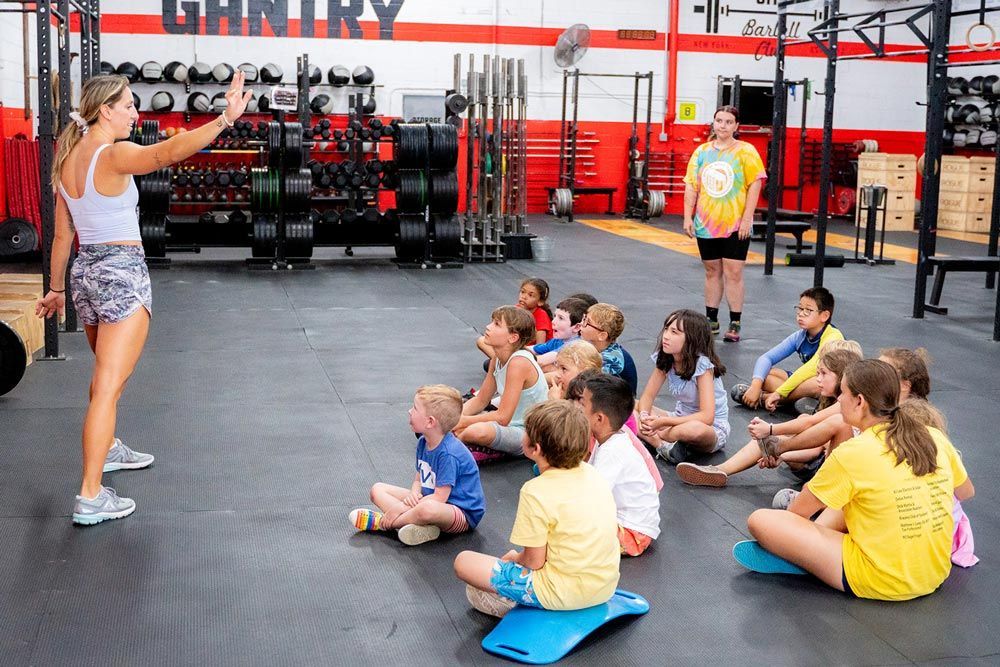 Kids sitting together at Gantry Kids