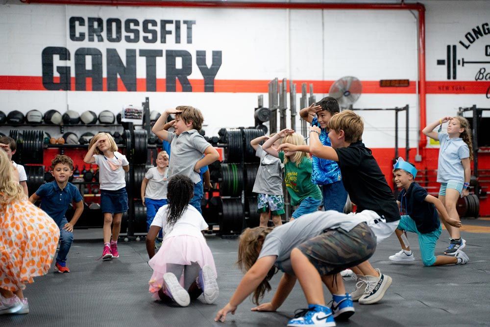 Kids exercising at Gantry Kids in Long Island City