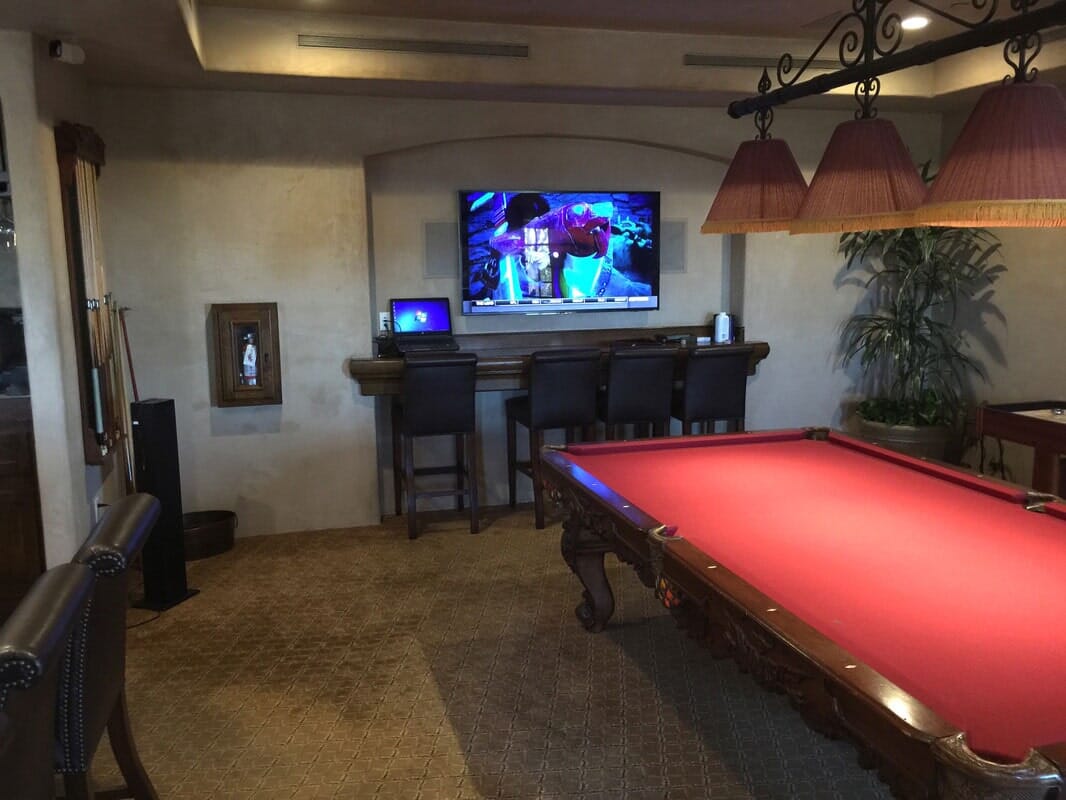 Billiard room — Home AV TV & Design in Carlsbad, CA