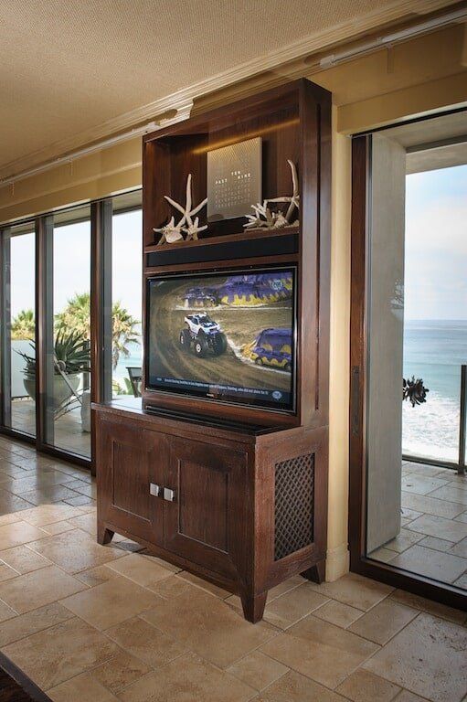 Cabinet with TV  — Home AV TV & Design in Carlsbad, CA