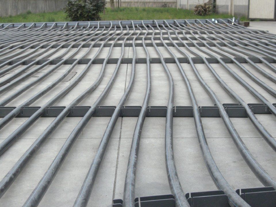 Tubazione pista di pattinaggio