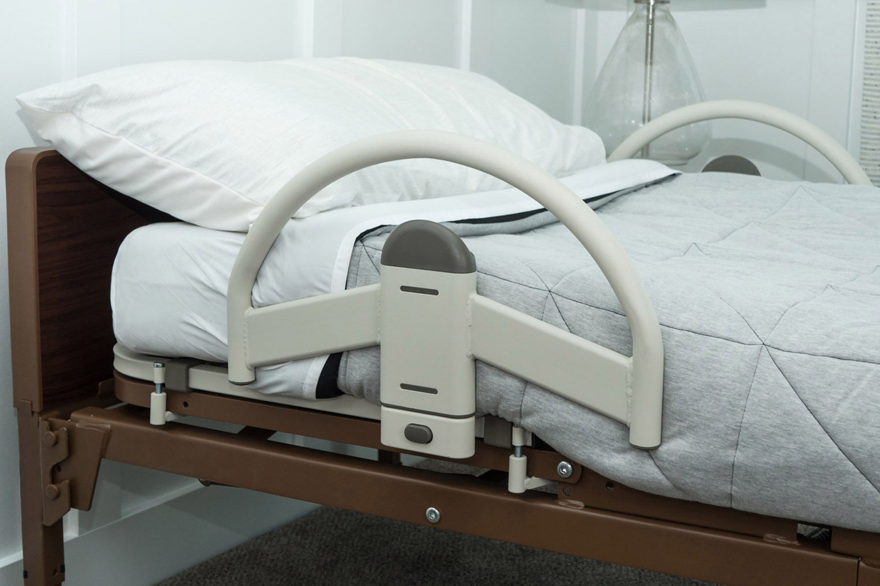 Bedrail for adjustable beds