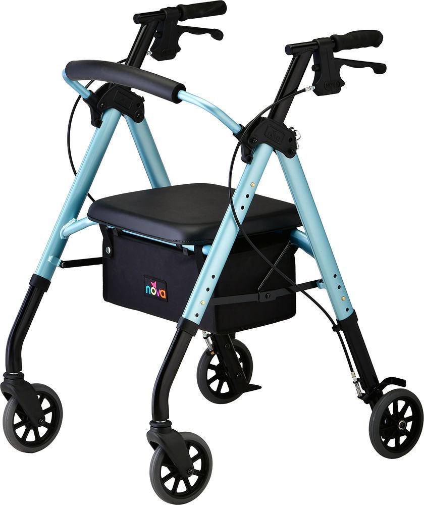 Rollator 4 wheel with brakes