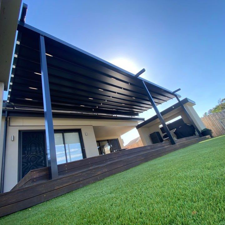 A Pergola Awning Over A Patio  — Night & Day Blinds and Awnings in Pakenham, VIC