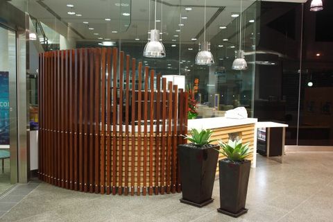Bamboo Barrier Design With Plants On The Lobby — PKJ Designs in Unanderra, NSW