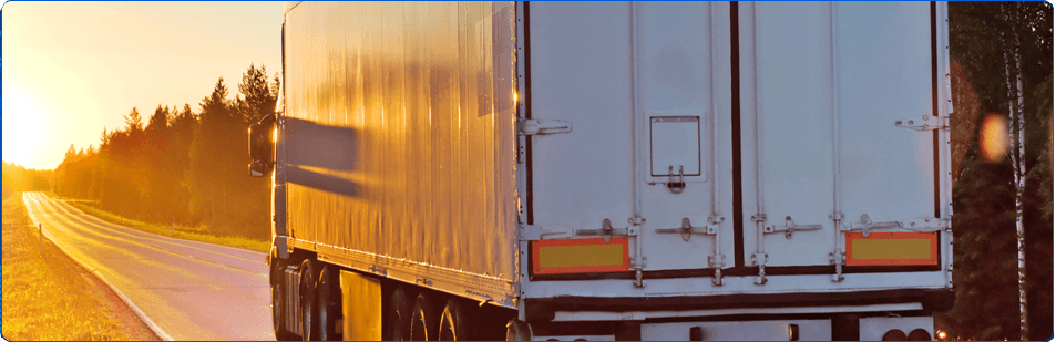 For freight services in Coventry call BK International Freight Ltd truck driving into sunset