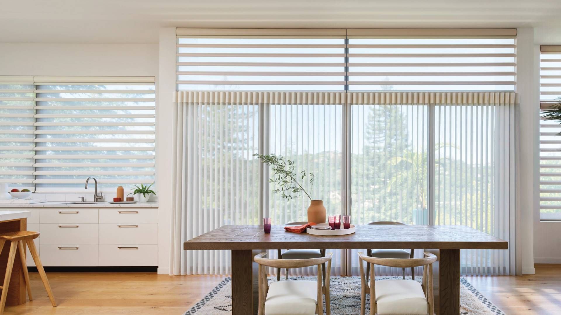 Hunter Douglas Luminette® Sheer Panels on windows near Lutherville, Maryland (MD)