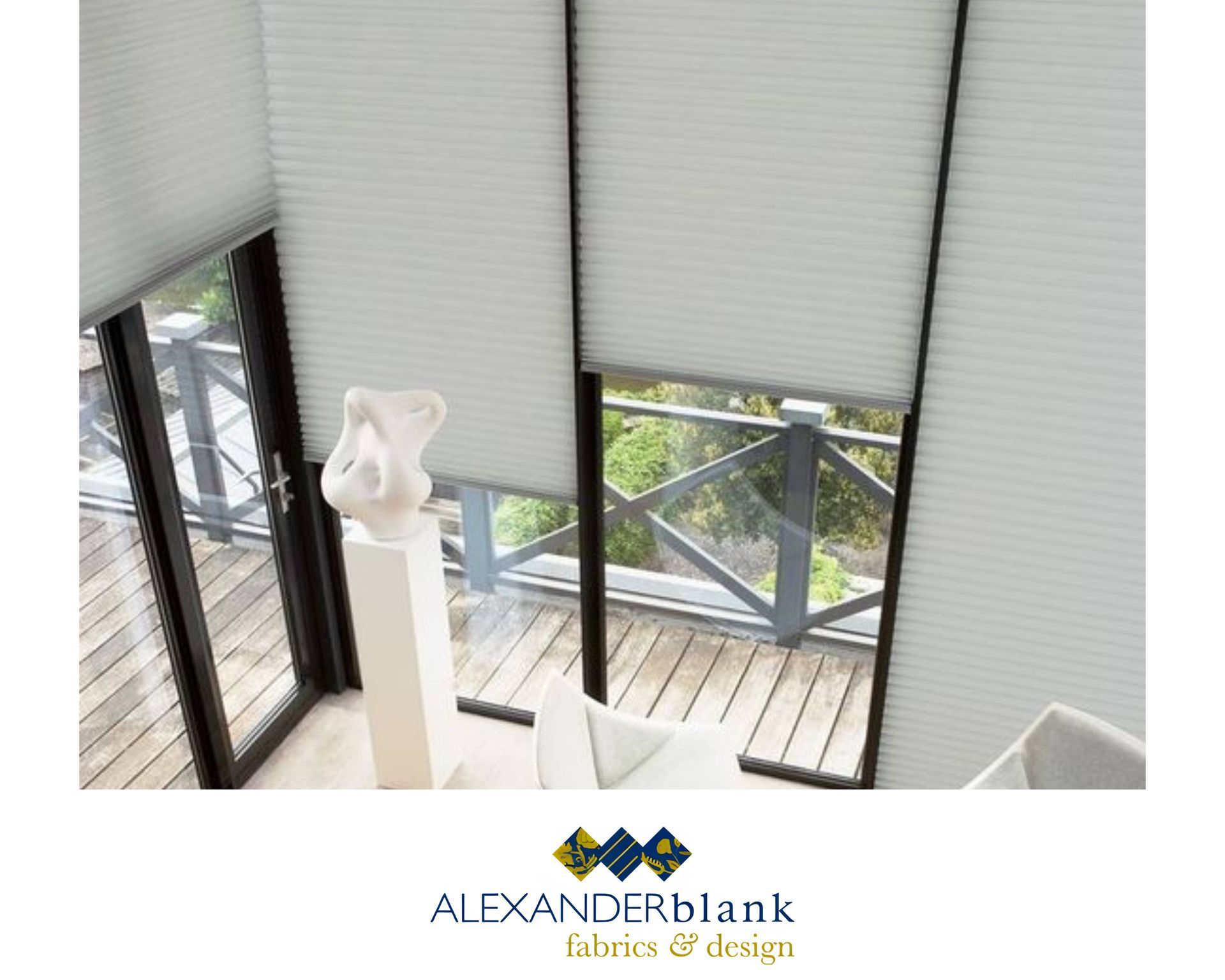 Hunter Douglas Duette® Cellular Shades as a window covering option for a large window near Luthervil