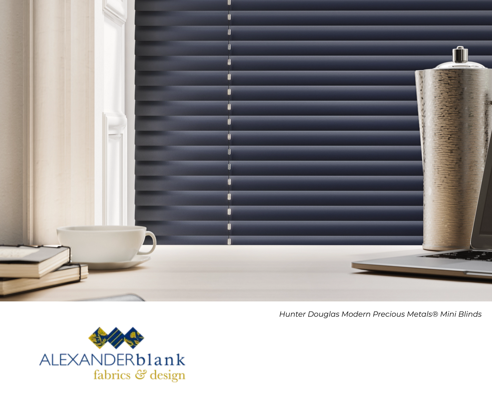 Hunter Douglas Modern Precious Metals® Mini Blinds near Lutherville, Maryland (MD)