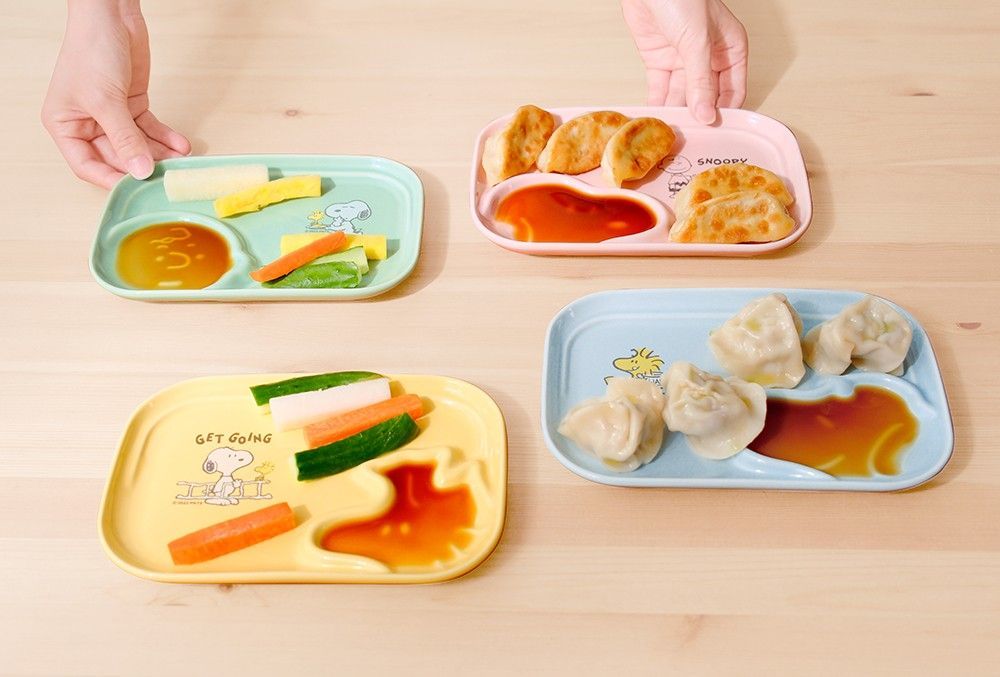 Snoopy史努比 好朋友陶瓷造型餐盤組-2入組