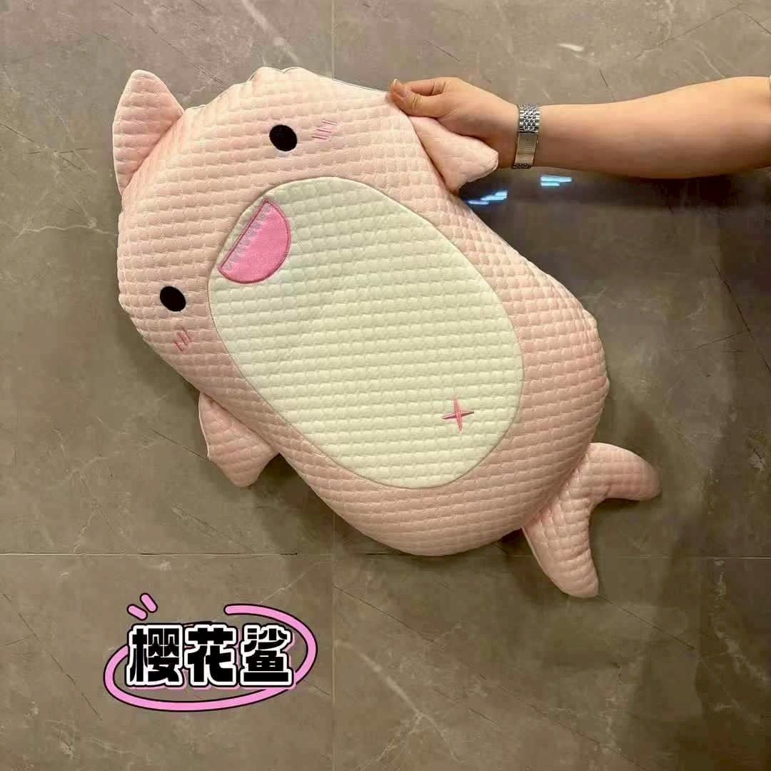 鯊魚寶寶睡睡冰豆記憶多功能造型枕/靠枕