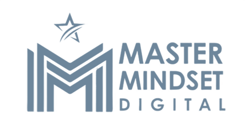 The logo for master mindset digital has a star on it.