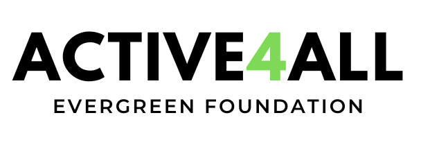 Active4All Evergreen Foundation logo with green 
