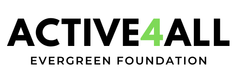 Active4All Evergreen Foundation logo with green 