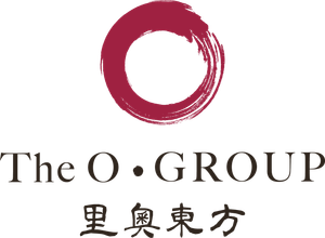 Logo for The O. VILLA, featuring a maroon circle and Chinese characters. Location: Jiaoxi, Taiwan.