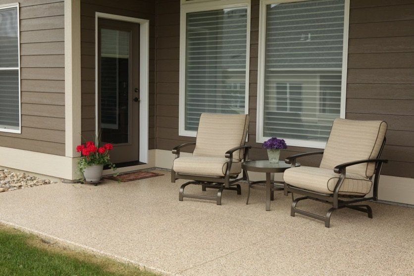 Patio Of A Large House — Plains, MT — Firestone Concrete Coatings