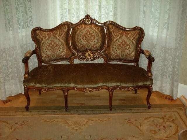 Brown Antique Sofa — Upholstery in Danvers, MA