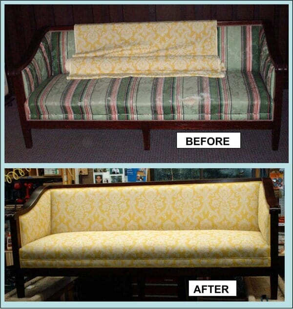 Sofa chair changed cover — Upholstery in Danvers, MA