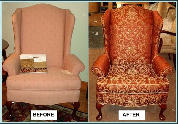 Single sofa chair changed cover — Upholstery in Danvers, MA