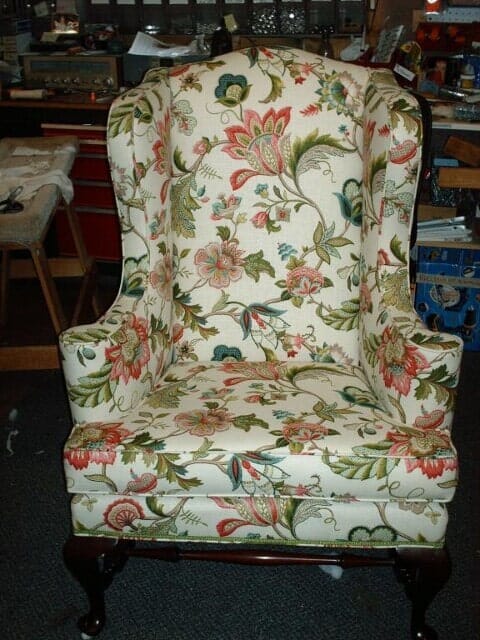 • Flower Designed Chair — Upholstery in Danvers, MA