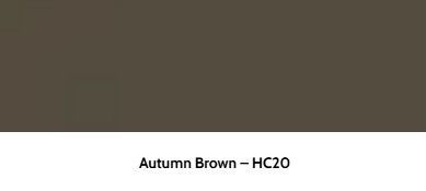 A solid rectangular block of dark, muted brown color with the text 