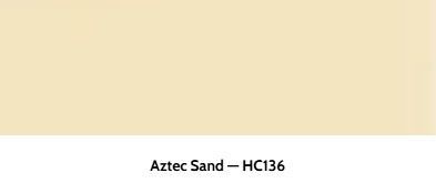 A beige paint color swatch labeled 